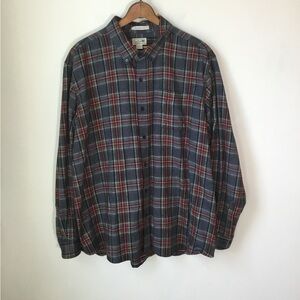 LL Bean‎ Scotch Plaid Flannel Shirt